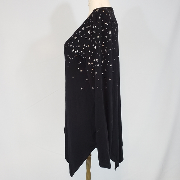 Karen Kane black and silver star top size Small - Picture 7 of 7